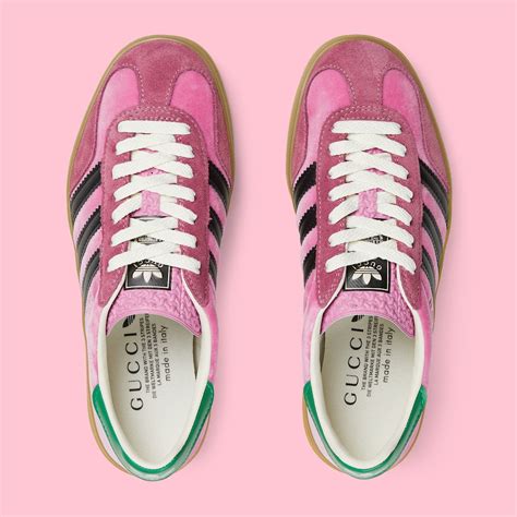 pink gucci adidas gazelles|Adidas x Gucci gazelle.